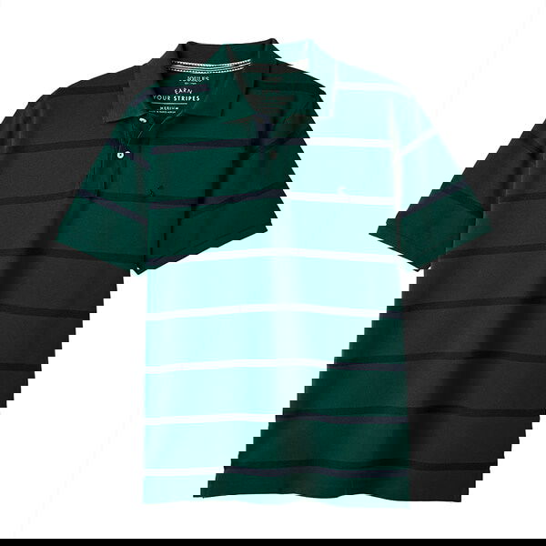 Joules Mens Green Stripe Filbert Polo Shirt Size XL