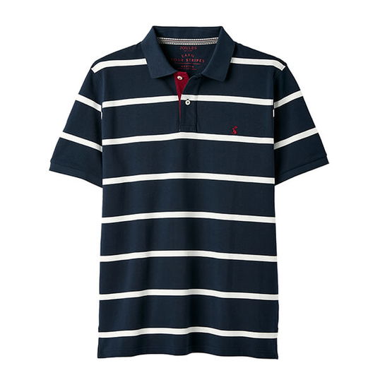Joules Mens Navy White Stripe Filbert Polo Shirt Size XL