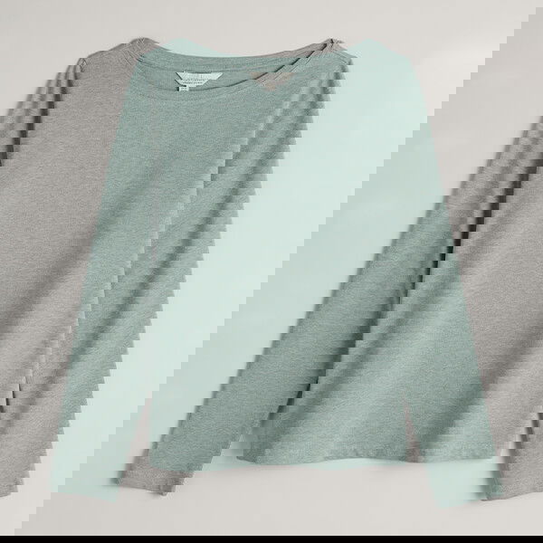 Seasalt Easel Long Sleeve Top Celadon Size 10