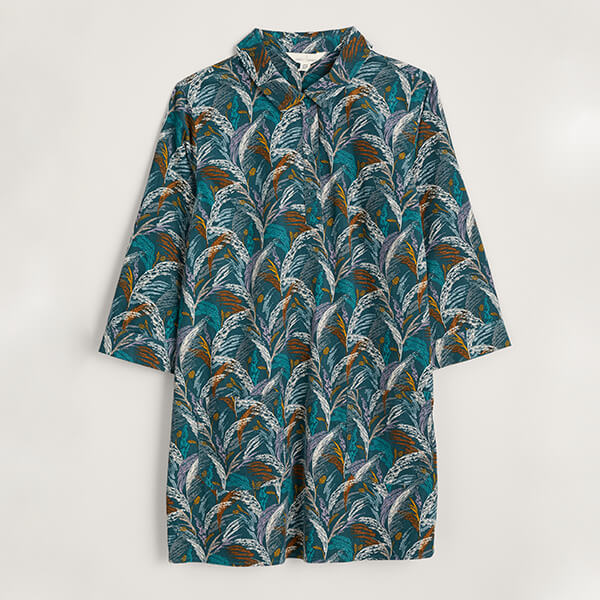 Seasalt Sky Sketch Tunic Coastal Grass Dark Wreckage Size 8