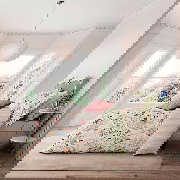 V&A Blythe Meadow Duvet Cover Set Double Multi