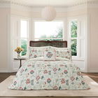 V&A Palampore Trail Duvet Cover Set Single Duck Egg Teal