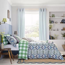 Joules Arts & Crafts Duvet Cover Set Single Cobalt