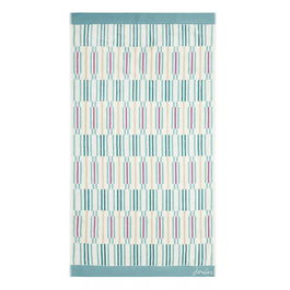 Joules Collector Geo Bath Sheet Aqua