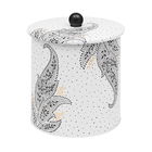 Sara Miller Artisanne Noir Biscuit Barrel