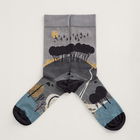 Seasalt Mens Postcard Socks Hilltop Coal Hawk