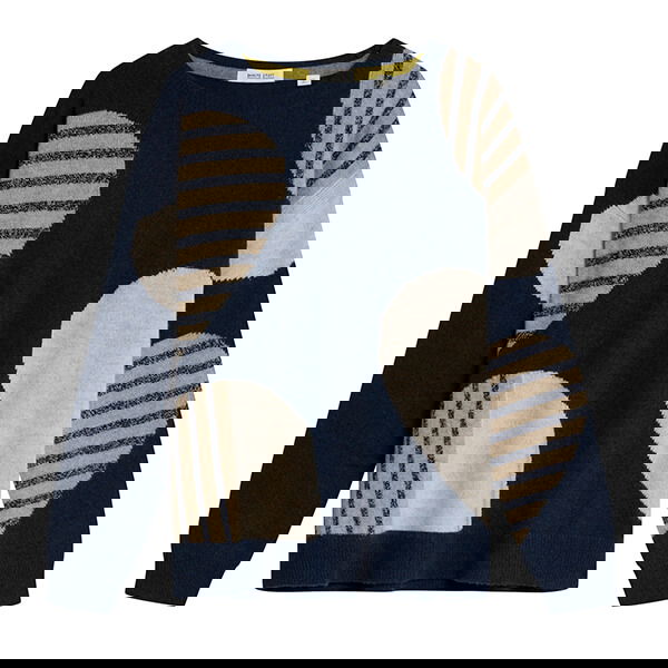 White Stuff Amber Heart Jumper Navy Multi
