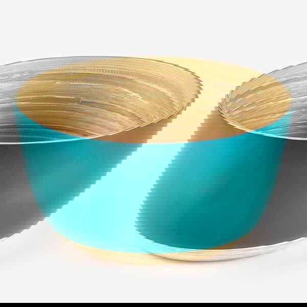 Sur La Table Colour Me Happy Round Bamboo Salad Bowl