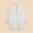 White Stuff Evelyn Embroidered Linen Tunic White