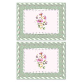 Cath Kidston Friendship Gardens Sage Set of 2 Placemats