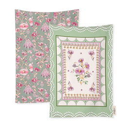 Cath Kidston Friendship Gardens Set of 2 Tea Towels