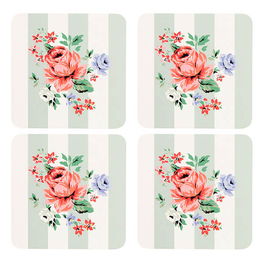 Cath Kidston Feels Like Home Set of 4 Cork Backed Coasters