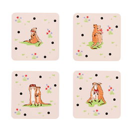 Cath Kidston Meerkats Set of 4 Cork Backed Coasters