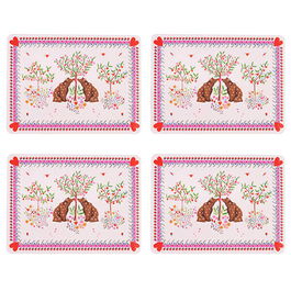 Cath Kidston Oh My Heart Set of 4 Cork Backed Placemats