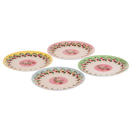 Cath Kidston Strawberry Set of 4 Melamine Side Plates