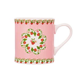 Cath Kidston Strawberry Border Pink Mollie Mug