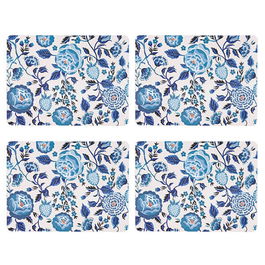 Cath Kidston Strawberry Garden Set of 4 Blue Cork Backed Placemats