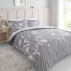 Catherine Lansfield Meadowsweet Floral Single Duvet Set Pink & Grey