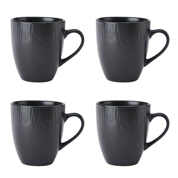 Mikasa Jardin Midnight Set of 4 420ml Mugs