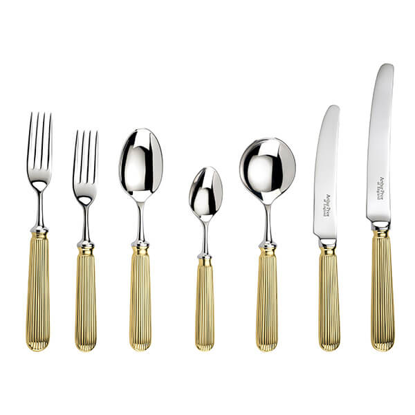 Arthur Price of England Titanic Gold Plated Boxed 7 Piece Place Setting