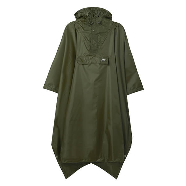 Mac in a Sac Packable Waterproof Poncho Khaki