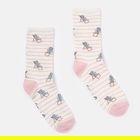Joules Pink Stripe Excellent Everyday Eco Vero Socks Size 4-8