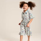 Joules Kids Cream Floral Cotton Shirt Dress