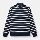 Joules Mens Navy Stripe Alistair Quarter Zip Sweatshirt