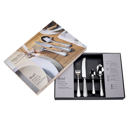 Arthur Price Bead 48 Piece Cutlery Box Set