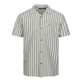 Regatta Mens Shorebay Short Sleeve Shirt Faun White