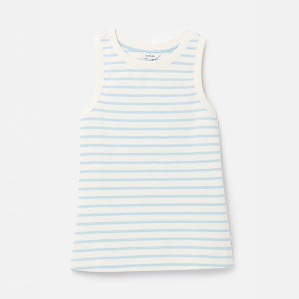 Joules Blue Creme Stripe Harbour Jersey Vest