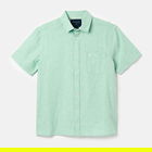Joules Mens Green Short Sleeve Linen Shirt