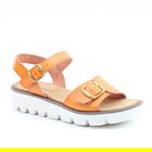 Heavenly Feet Orange Trudy Sandals