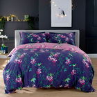 Deyongs Bird Garden Double Duvet Set Plum