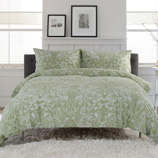 Deyongs Secret Garden Double Duvet Set Sage
