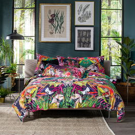 House of Norris Birds Of Paradise Double Duvet Set Multi