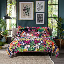 House of Norris Birds Of Paradise Super King Duvet Set Multi