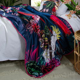 House of Norris The Parrot and the Cockatoo Throw 120x200cm Multi