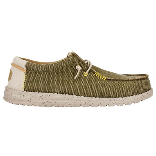 HeyDude Shoes Wally Coastline Jute Olive