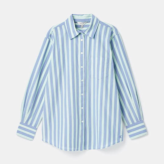 Joules Blue Stripe Amilla Cotton Shirt