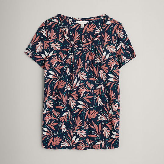 Seasalt Appletree T-Shirt Seaweed Swirl Maritime