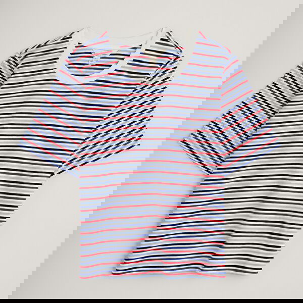Seasalt Copseland Striped T-Shirt Tri Pellitras Chalk Relish
