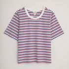Seasalt Copseland Striped T-Shirt Tri Pellitras Chalk Relish