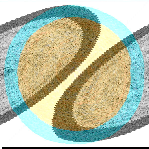 Walton & Co Azure Fiesta Circular Jute Placemat