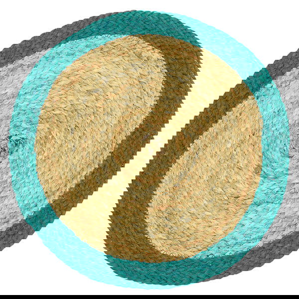 Walton & Co Green Fiesta Circular Jute Placemat