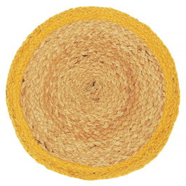 Walton & Co Ochre Fiesta Circular Jute Placemat