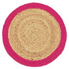 Walton & Co Pink Fiesta Circular Jute Placemat