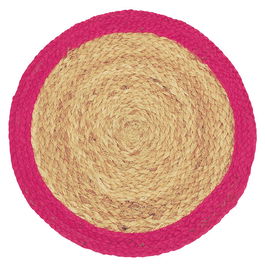 Walton & Co Pink Fiesta Circular Jute Placemat