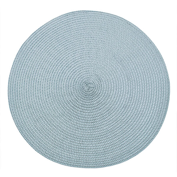 Walton & Co Cornflower Blue Circular Ribbed Placemat