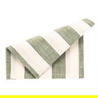 Walton & Co Olive Wide Stripe Set of 4 Napkins
